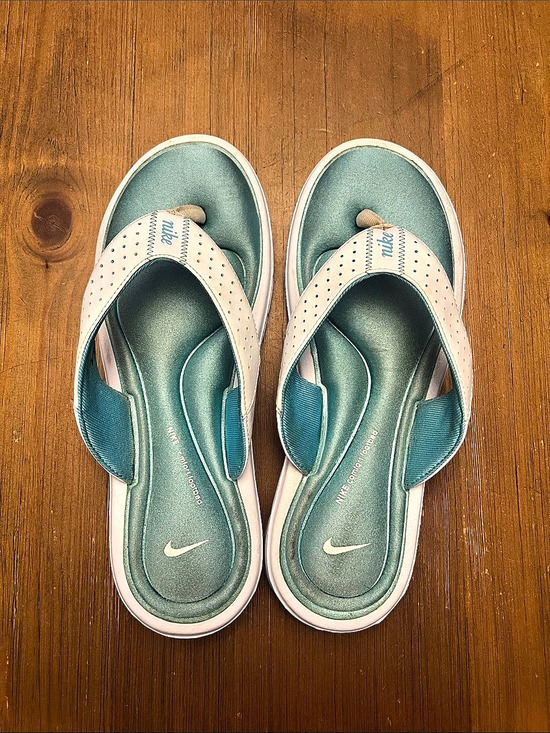 Nike Shoes - Nike Benassi Slides Blue & White US 8
